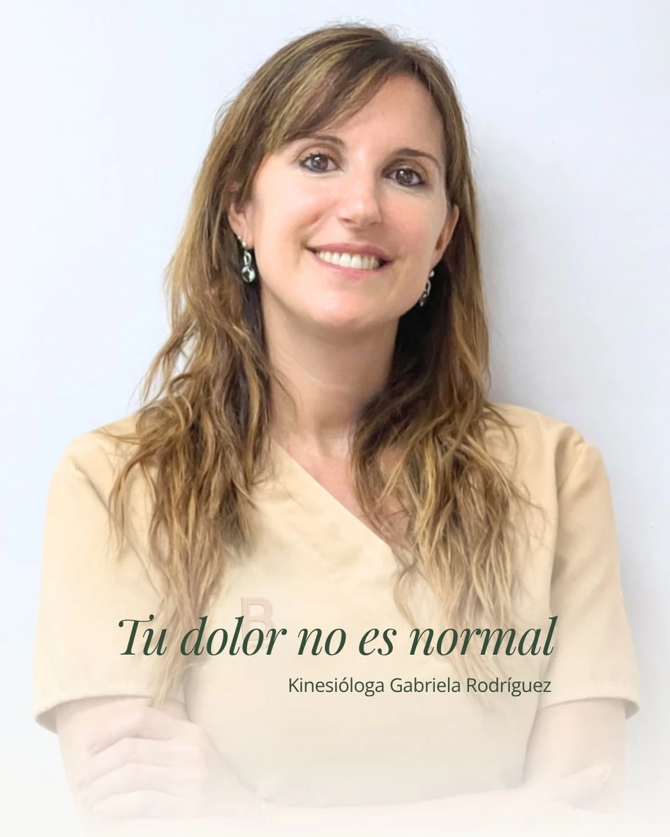 Gabriela Rodríguez en una publicación de B-Clinical sobre dolor de espalda